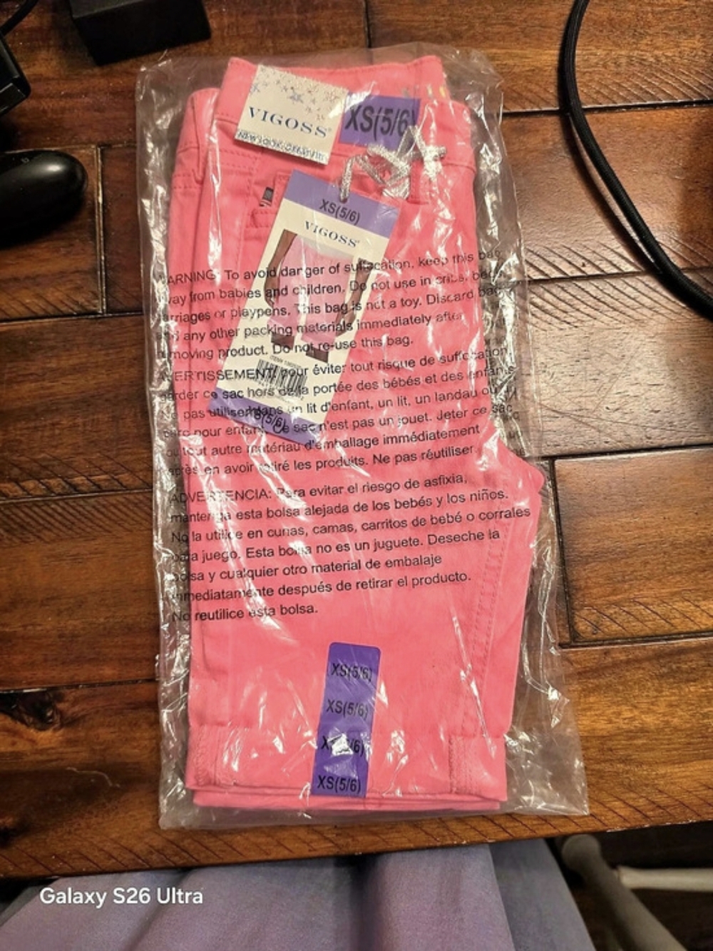 Vigoss Girls Pink Shorts Size XS (5/6) NWT